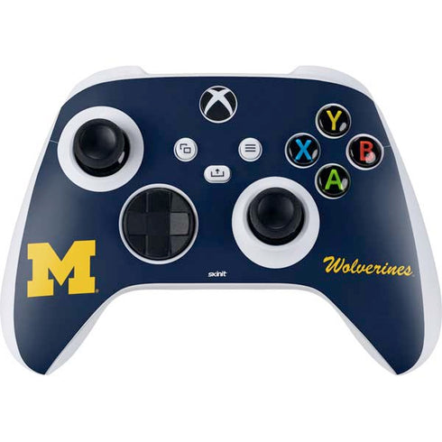 University of Michigan M Logo Bold Xbox Series S Controller Skin